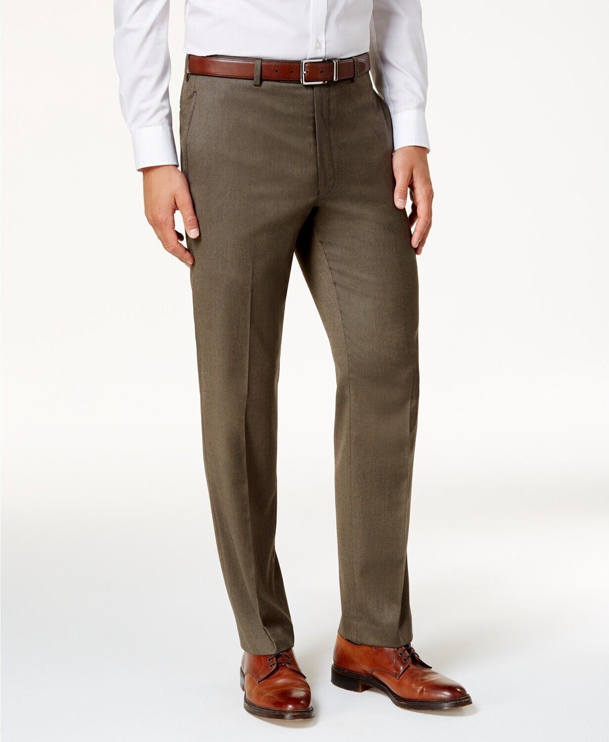 Lauren Ralph Lauren Men's Microtwill Ultraflex Dress Pants 30 X 30 Taupe