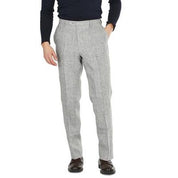 Tommy Hilfiger Plaid Linen Dress Pants 32 x 32 Grey Plaid