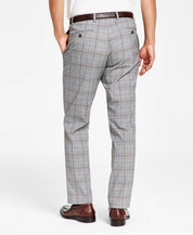 Tommy Hilfiger Men's Modern-Fit Stretch Performance Pants Grey Pattern 33 x 32