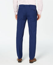 Vince Camuto Slim-Fit Wrinkle-Resistant Blue Check Dress Pants 40 x 32