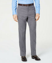 Vince Camuto Slim-Fit Stretch Wrinkle-Resistant Gray Textured Pants 38 x 34