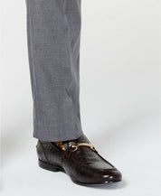 Vince Camuto Slim-Fit Stretch Wrinkle-Resistant Gray Textured Pants 38 x 34