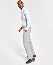 Alfani Men's Slim-Fit Solid Knit Suit Dress Pants 33 x 32 Grey
