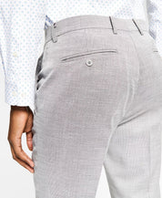 Alfani Men's Slim-Fit Solid Knit Suit Dress Pants 33 x 32 Grey