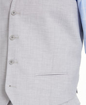 Alfani Men's Classic-Fit Stretch Light Gray Solid Suit Vest Medium