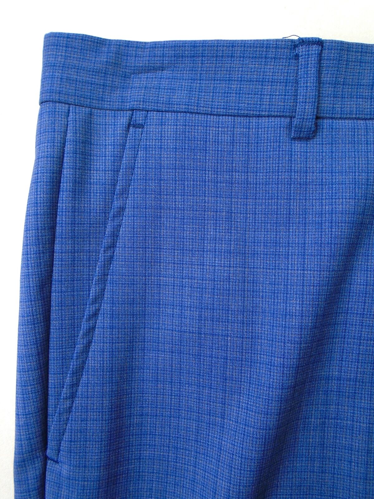 A|X ARMANI EXCHANGE Mens Slim-Fit Dress Pants 32 x 30 Blue Plaid