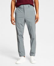 Calvin Klein Men's Slim Fit Tech Solid Performance Dress Pants 33 x 32 Mid Grey