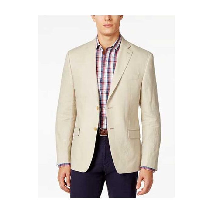 CLUB ROOM Men's Classic-Fit Solid Sport Coat Tan 36R Blazer Two Button