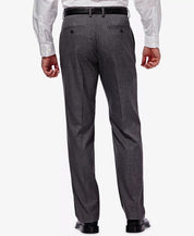 Haggar Mens Classic fit Dress Pants 34 / 30 Grey Solid