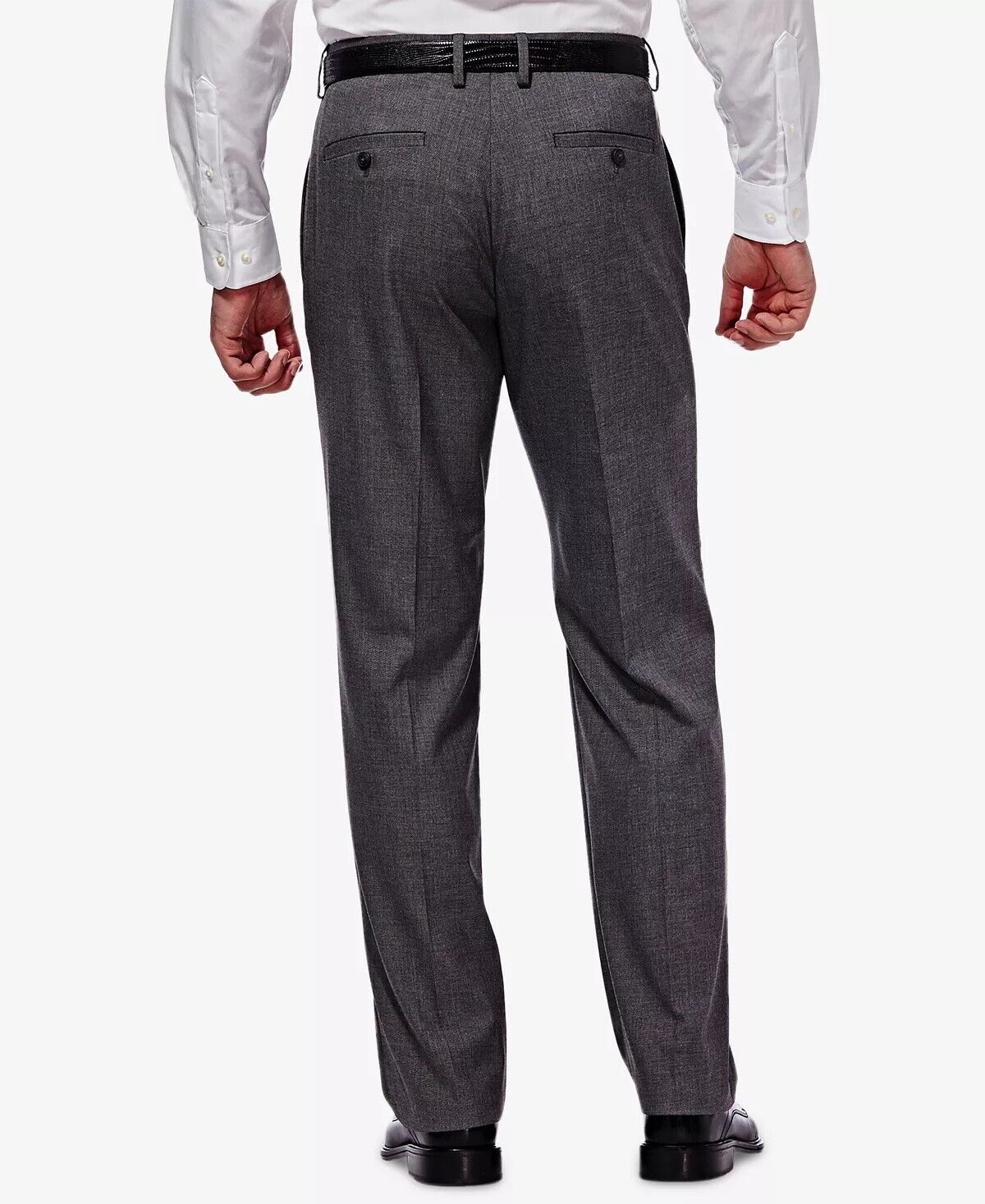 Haggar Mens Classic fit Dress Pants 36 / 29 Gray Solid
