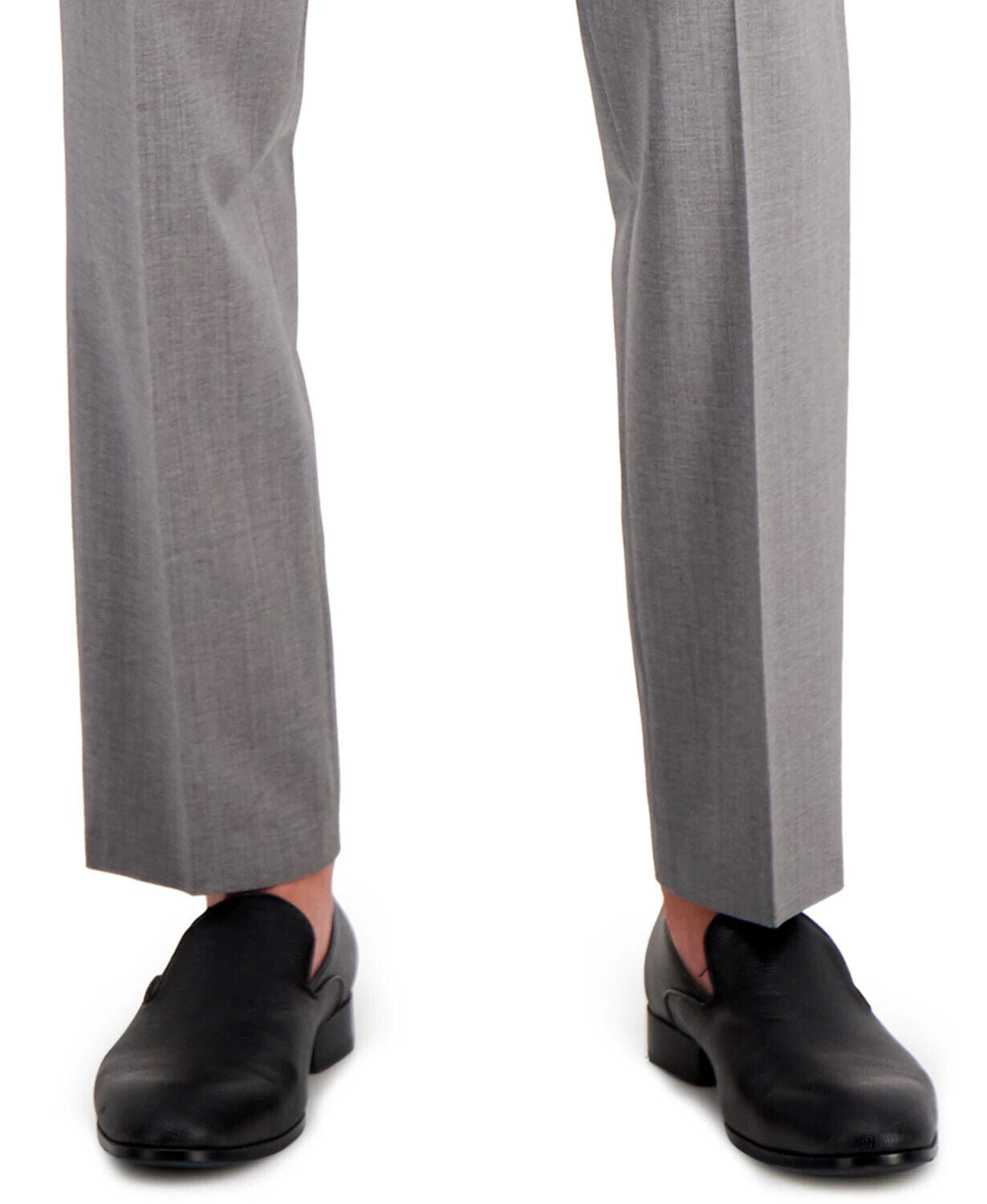 HUGO Boss Men's Gray Textured Modern-Fit Wool Suit Dress Pants 32 x 32