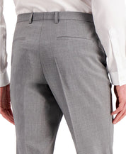 HUGO Boss Men's Gray Textured Modern-Fit Wool Suit Dress Pants 32 x 32