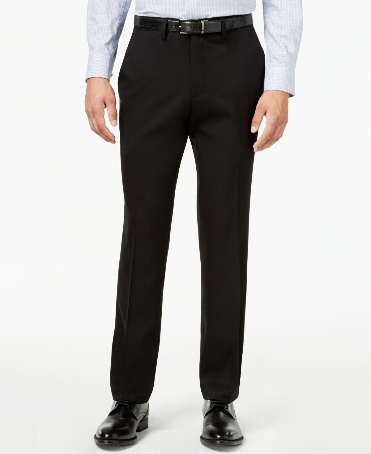 KENNETH COLE Men's Slim-Fit Stretch Gabardine Dress Pants 40 x 32 Black