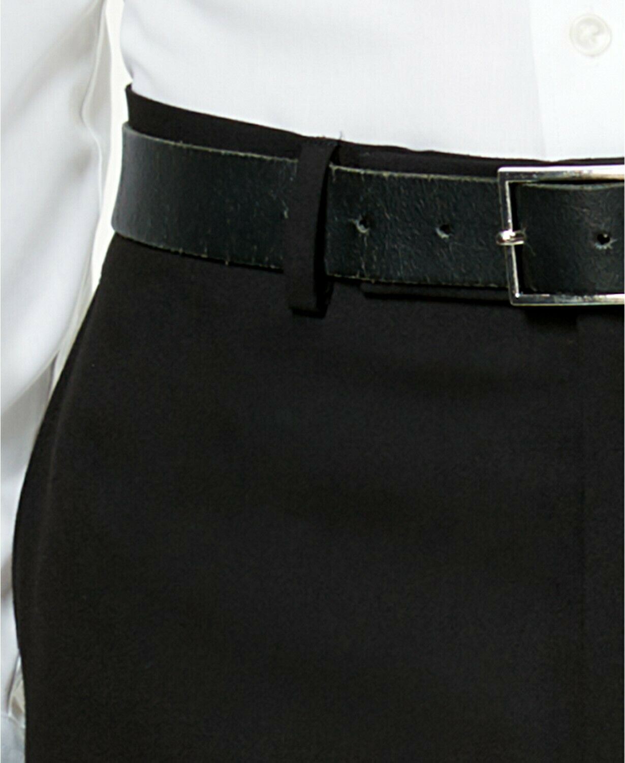 Kenneth Cole Mens Black Slim-Fit Suit Pants 32 x 32 Techni-Cole