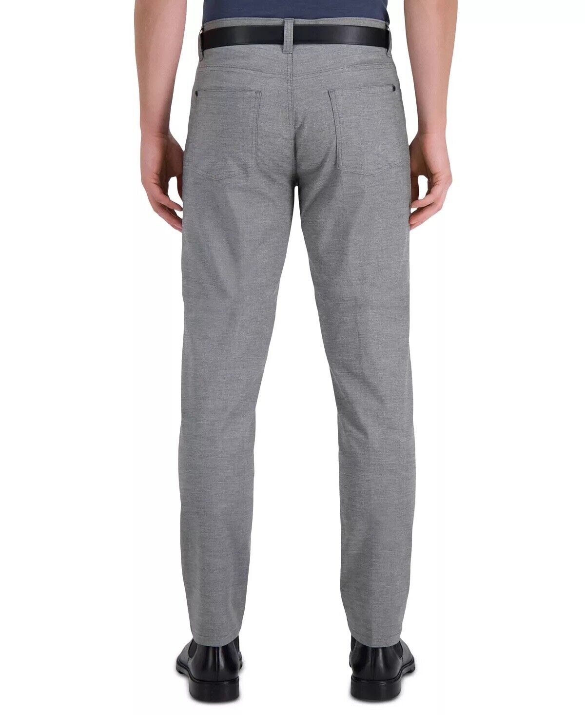 Kenneth Cole Reaction Men's Slim-Fit Techni-Cole Pants String Grey 30 x 32