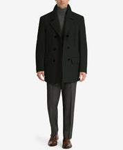 Lauren Ralph Lauren Mens Classic fit Double Breasted Peacoat Coat 40 L Black
