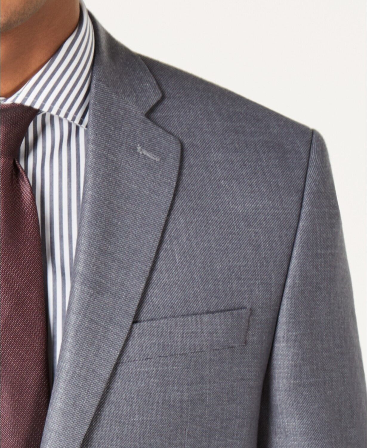 Lauren Ralph Lauren Men's Classic-Fit Neat UltraFlex Sport Coat 44L Grey