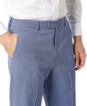 Lauren Ralph Lauren Men's Classic-Fit Seersucker Check Dress Pants 42 x 32 Blue