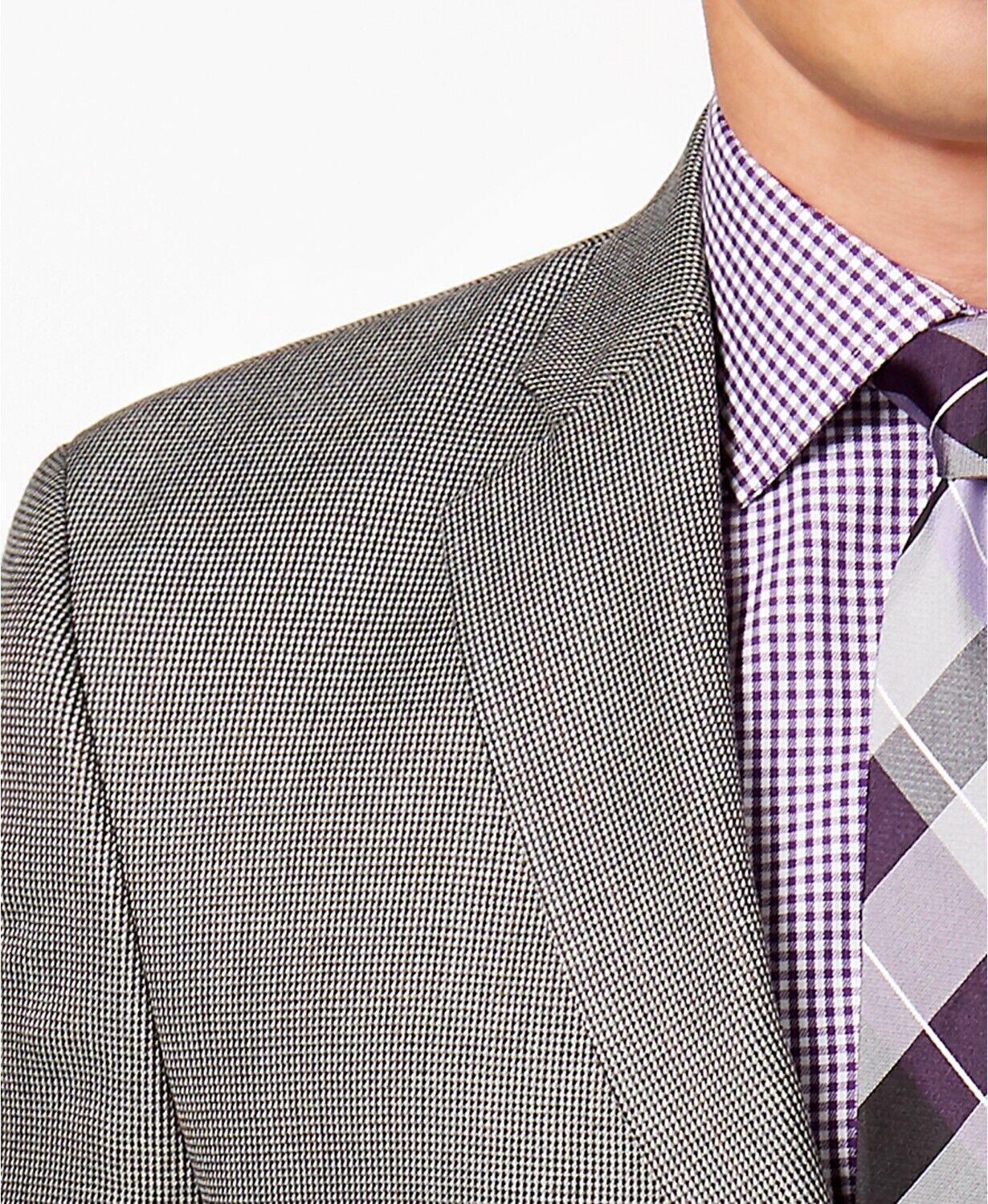 Lauren Ralph Lauren Men's Classic-Fit Ultraflex Patterned Sport Coat 40L Grey