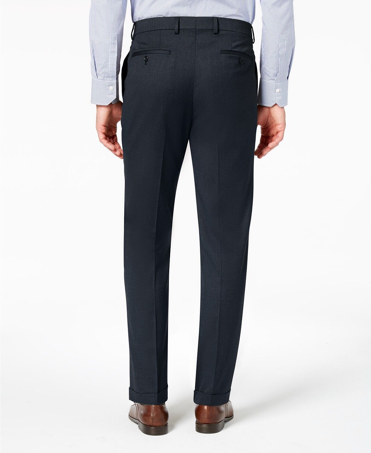 Lauren Ralph Lauren Men's Classic Fit Ultra Flex Dress Pants Navy Blue 32 x 30