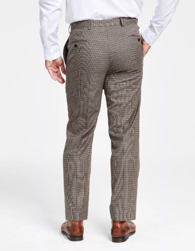 Lauren Ralph Lauren Men's Classic-Fit Check Dress Pants Tan brown 32 x 32