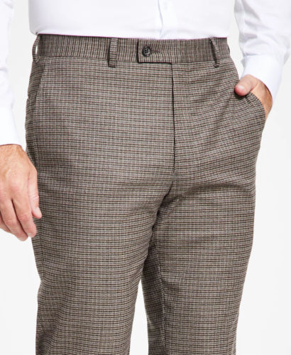 Lauren Ralph Lauren Men's Classic-Fit Check Dress Pants Tan brown 32 x 32