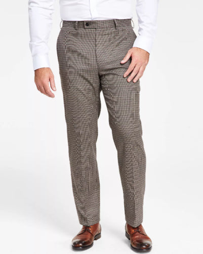 Lauren Ralph Lauren Mens Classic Fit Formal Suit Dress Pants Brown 33 x 32