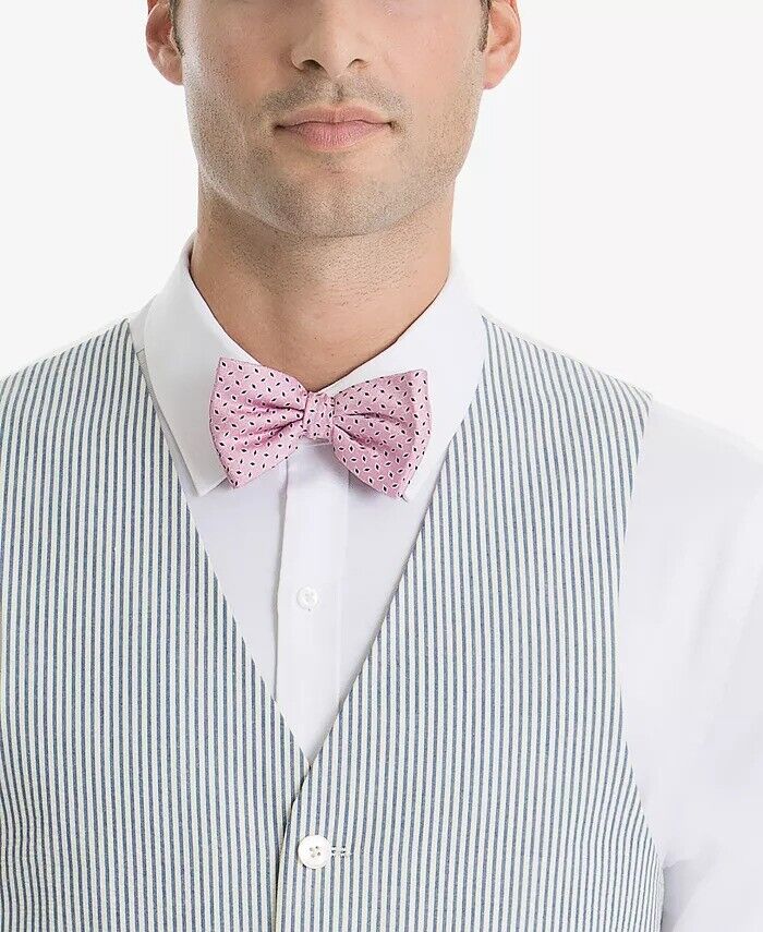 LAUREN RALPH LAUREN Mens UltraFlex Classic-Fit Blue seersucker Cotton Vest Small