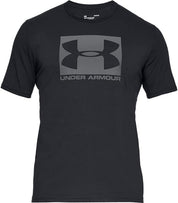 Men's Under Armour Sportstyle Boxed Logo T-Shirt Medium Black Graphite