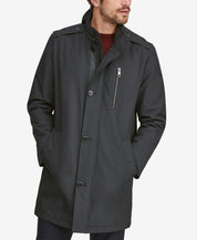 Marc New York  Men's Twill Military Inspired Style Coat Large Black