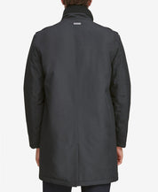 Marc New York  Men's Twill Military Inspired Style Coat Large Black