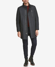 Marc New York  Men's Twill Military Inspired Style Coat Large Black