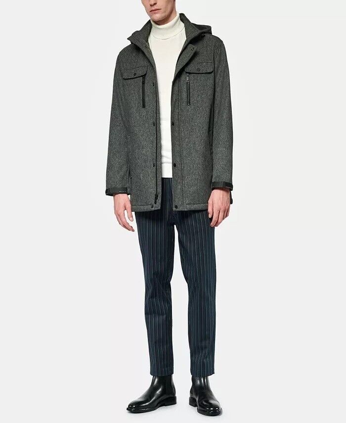 Marc New York Men's Doyle Hooded Jacket XL Mid Grey