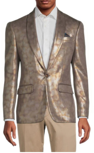 Men's Metallic Slim Fit Sportcoat 38R