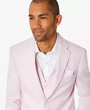 Tommy Hilfiger Mens Chambray Suit Jacket 38R Pink Modern-Fit TH Flex Stretch