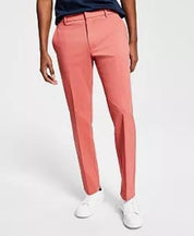 TOMMY HILFIGER Men's Pants 34 X 32 Red Modern-Fit TH Comfort Performance