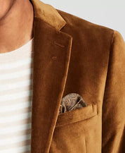 Alfani Men's Slim-Fit Solid Velvet Blazer Gold Solid 38S
