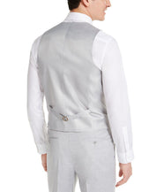 Alfani Men's Slim-Fit Stretch Solid Suit Vest Large Light Grey