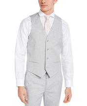 Alfani Men's Slim-Fit Stretch Solid Suit Vest Small Light Grey