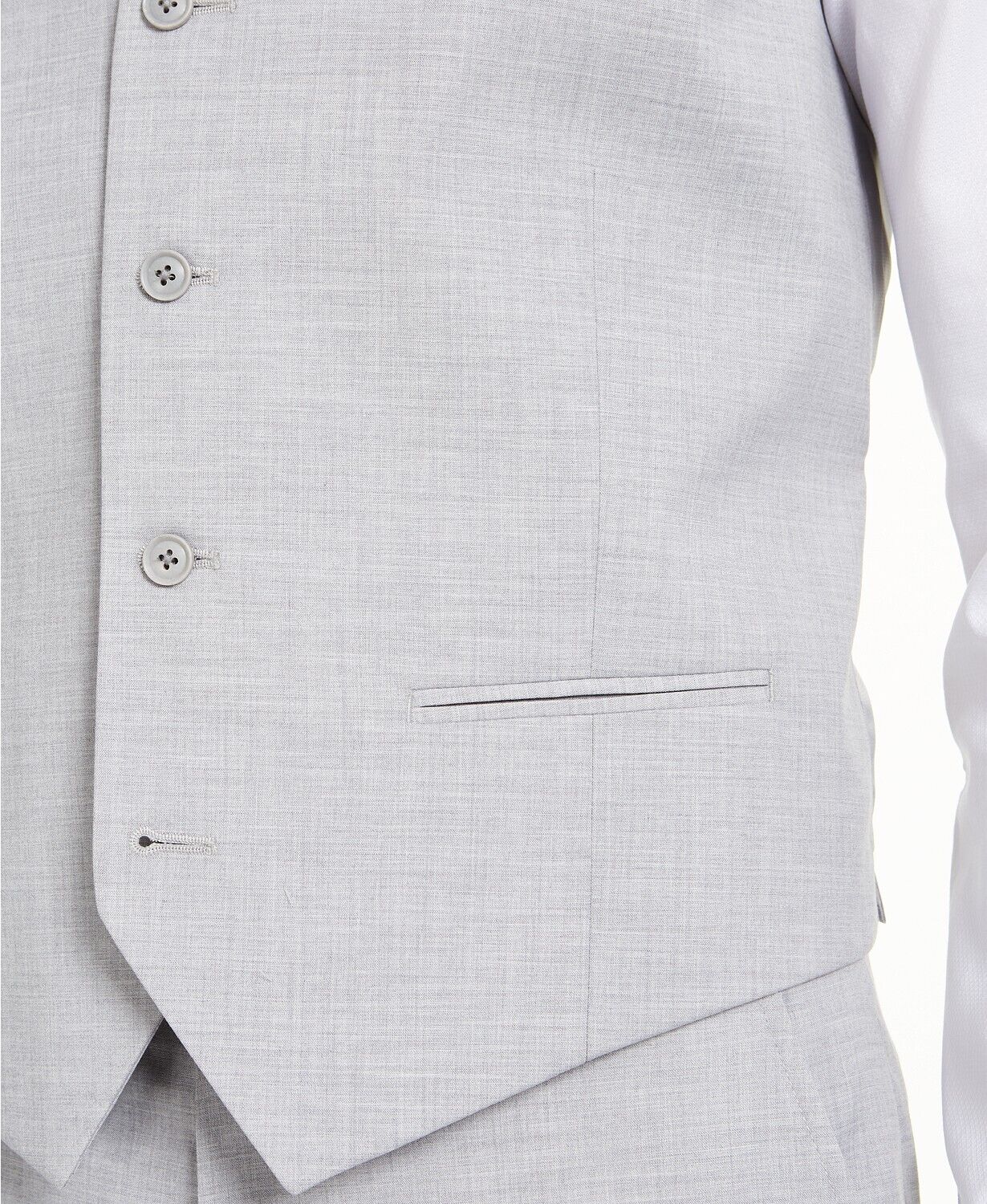 Alfani Men's Slim-Fit Stretch Solid Suit Vest Small Light Grey