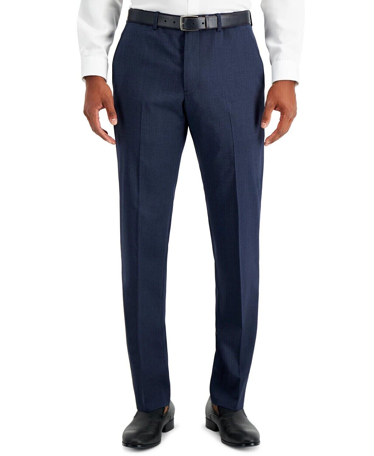 AX Armani Exchange Men's Slim-Fit Wool Suit Dress Pants 30 x 30 Blue Plaid Check