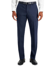 AX Armani Exchange Men's Slim-Fit Wool Suit Dress Pants 30 x 30 Blue Plaid Check