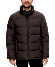 Calvin Klein Mens Puffer Jacket Coat Small Black Solid