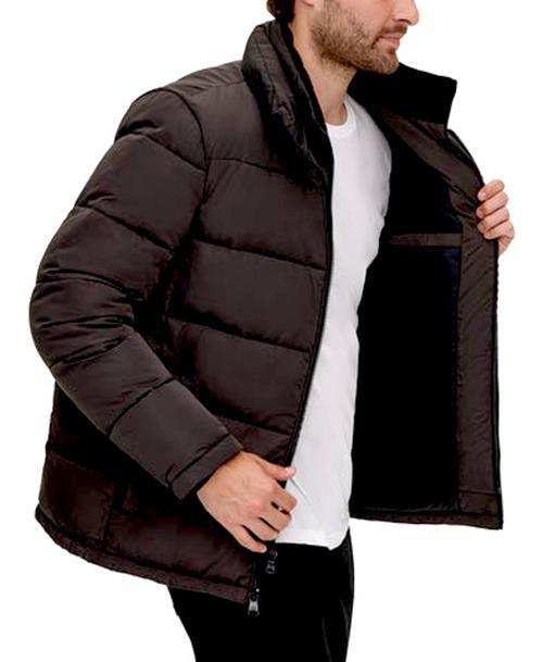 Calvin Klein Men's Full-Zip Puffer Coat Large Black