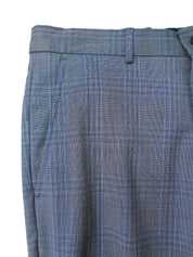 A|X ARMANI EXCHANGE Men's Slim-Fit Dress Pants 34 x 34 Grey / Blue Plaid