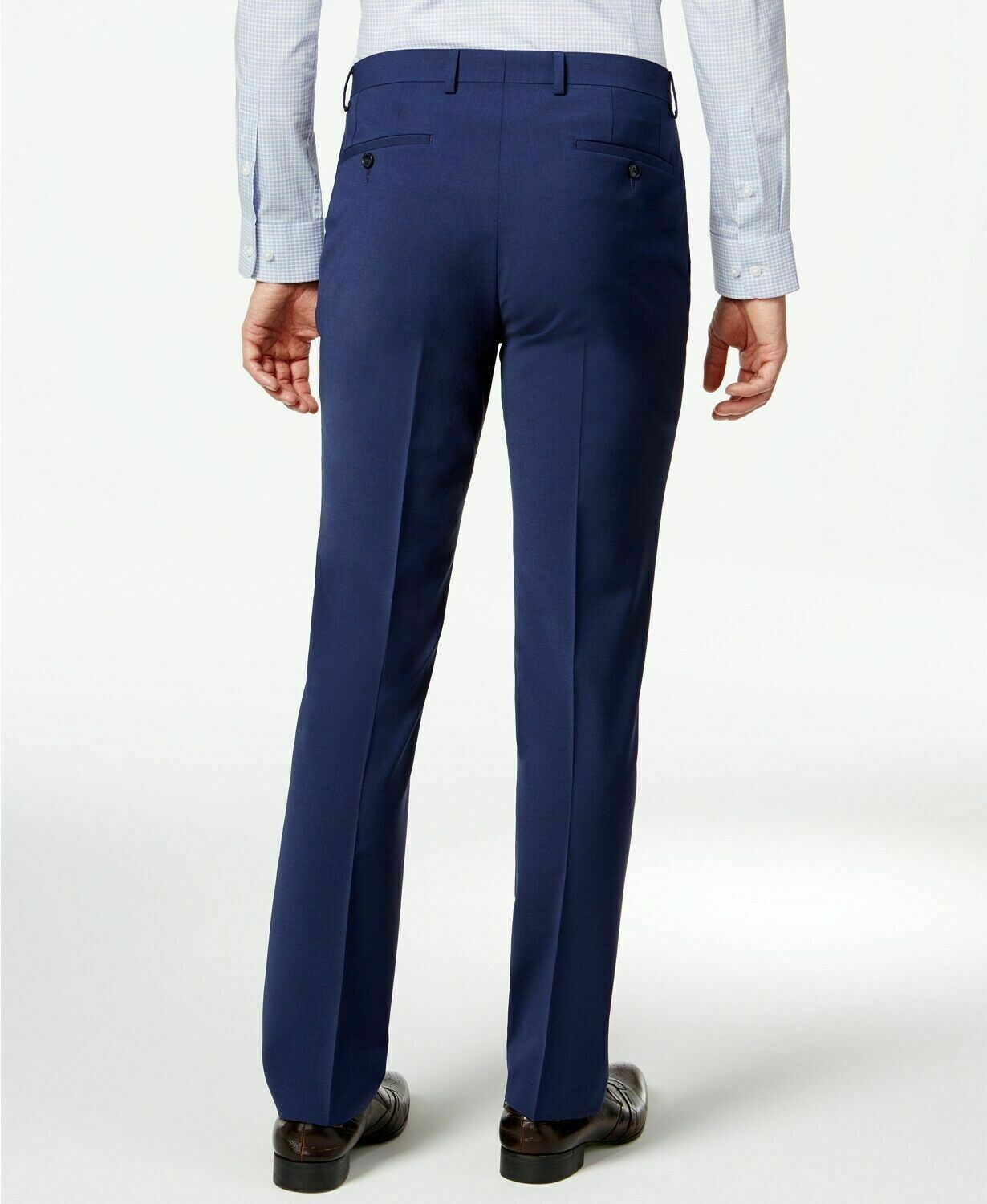 Bar III Skinny Fit Stretch Wrinkle-Resistant Dress Pants 38 x 32 Blue