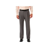 Haggar Men's Cool 18 Pro Classic Fit Stretch Dress Pants Heather Grey 44 x 32