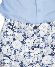 Bar III Men's Slim-Fit Floral Dress Pants 32 x 30 Blue