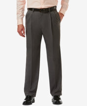 Haggar Mens Classic fit Dress Pants 36 / 29 Grey Solid