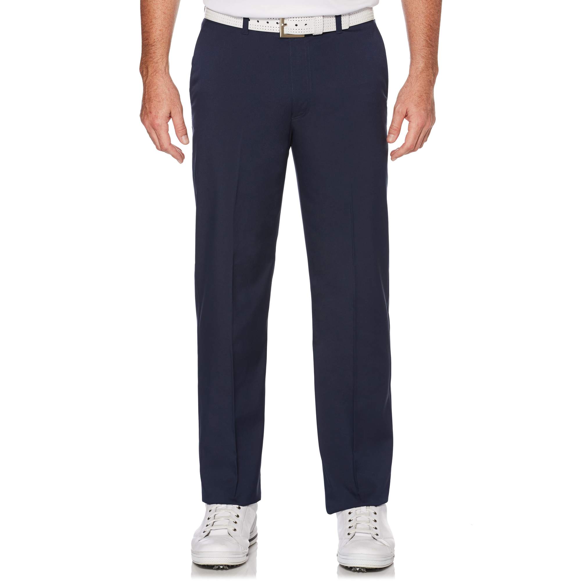 PGA TOUR Mens Regular fit Golf Pants 32 / 32 Blue Solid